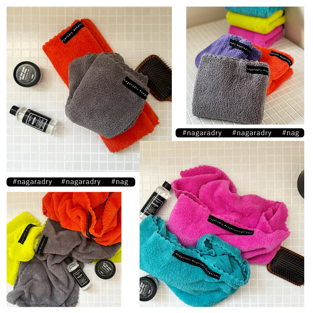 【ながらDRY】 ヘアドライタオル ヘアドライ タオル ゆめみるオレンジ マイクロ ヘアキャップタオル キャップタオル マイクロファイバー 超高吸水 速乾 吸水 ながらDRY ゆる子