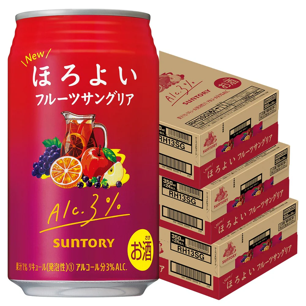 【送料無料】サントリー ほろよい フルーツサングリア 350ml×3ケース/72本【北海道・沖縄県・東北・四国・九州・沖縄地方は必ず送料がかかります】