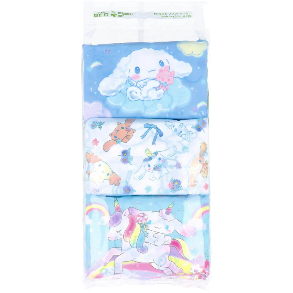 水に流せるポケットティッシュ ハヤシ商事 シナモロール 8組16枚 6個入り X20パック