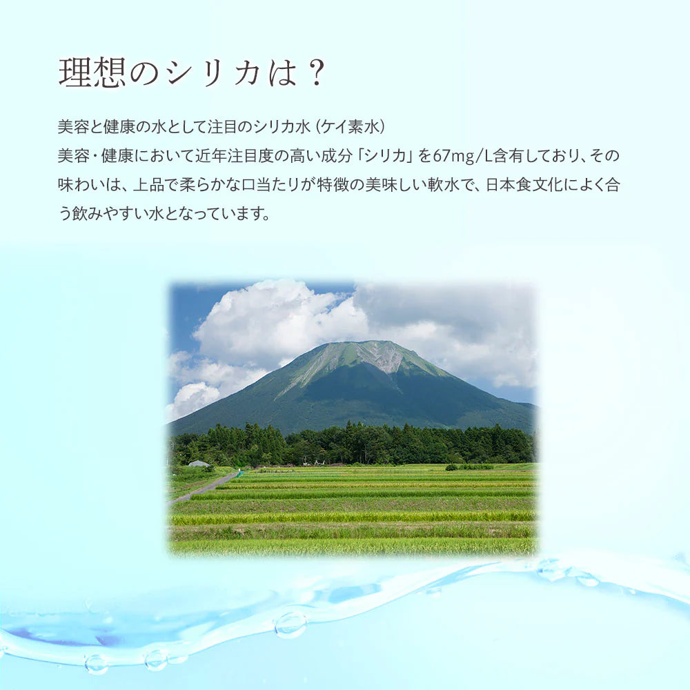 シリカ水 500ml 48本 高濃度シリカ水 シリカウォーター 理想のシリカ ミネラルウォーター ケイ素水 天然水 天然シリカ 水 軟水 国産 鳥取県産