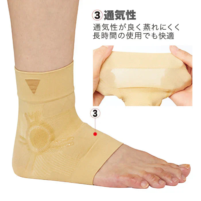 ひざ腰らくらく足首サポーター(1足組) 履くだけで足首・ひざ・腰がらくらく 軸のぶれにくい 内側加重へ  安定した歩行姿勢に 薄手で上から靴下もOK健康ソックス 靴下 歩行姿勢 サポート くるぶしロック サポーター シリコン製 腰の悩み 膝の悩み 足首 くるぶし 健康グッズ 矯正グッズ サポーター 腰用 加重のかかる歩行姿勢をサポート 足首をサポート 長時間 使用