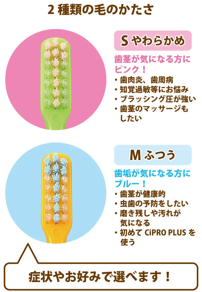 歯ブラシ まとめ買い Ci PRO PLUS（プロプラス） Sやわらかめ 50本入り