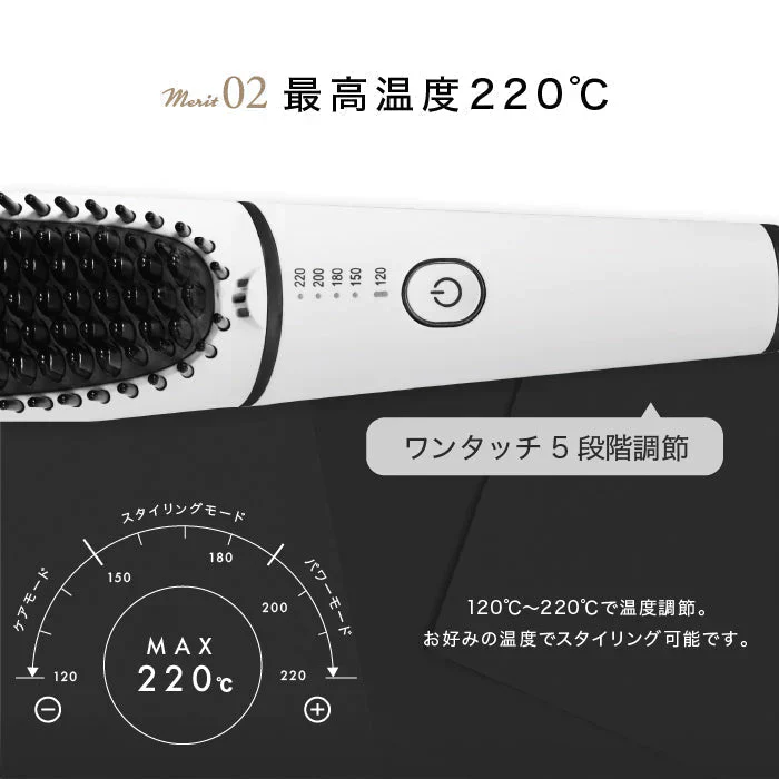 -◆NEW◆- NEWモデル ポータブルミニブラシ 高密度ブラシ 超高濃度マイナスイオン ヘアーブラシ ストレートアイロン ブラシアイロン ヘアアイロン ブラシ アイロン コームアイロン ヒートブラシ アイロン 家電 美容 美容家電