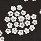 日本製 注染 手ぬぐい 桜 手拭い (ブラック・ピンク)2枚セット タオル 花 てぬぐい 和風 日本 送料無料 手作りマスクにも！てぬぐい