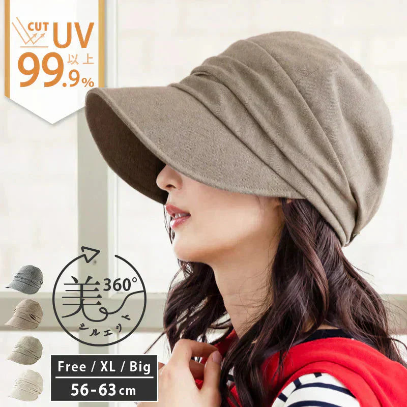 【フリー56-58.5cm-ブラウン】【商品名：SSシャイニングキャスケット18】【プチプラ特集】