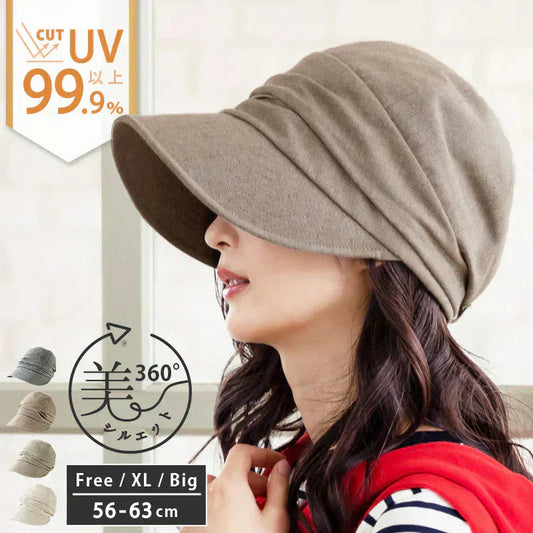 【フリー56-58.5cm-ブラウン】【商品名：SSシャイニングキャスケット18】【プチプラ特集】