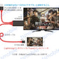 赤lightning HDMI変換ケーブル1080P HD画質iPhone Lightning Digital ライトニング HDMI 変換アダプター スマホ アップル
