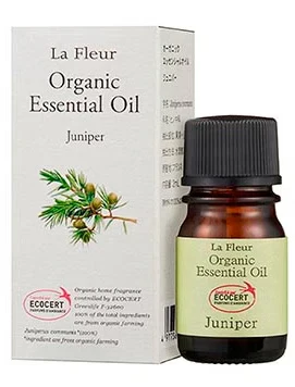 アロマ La Fleur ラ・フルール オーガニック エッセンシャルオイル ジュニパー 2ml ミニ 精油 アロマテラピー 癒し アロマセラピー AEAJ 表示基準適合認定精油 窒素充填 香り 癒し 芳香 香油 有機栽培 オーガニック認定
