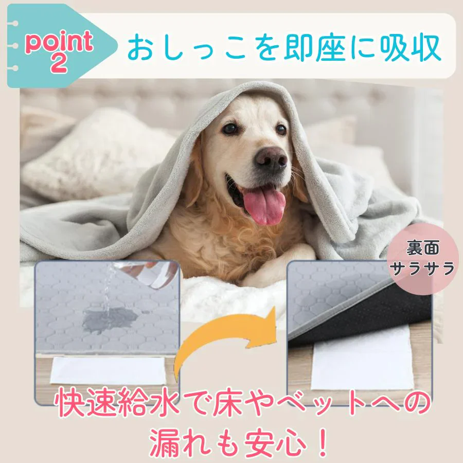 【ベージュ：S（30㎝×30㎝）】ペットシート 犬用 猫用 トイレシート ワイド レギュラー 洗える 厚型 滑り止め