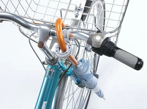 【ブラック】自転車 カサホルダー Ver.21 傘 雨 収納 持運び 厚手 傘かけ 傘おき 電動アシスト 普通自転車 川住製作所