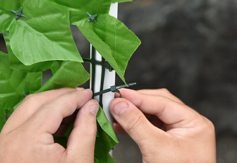 【花有タイプ】グリーンフェンス 1m×3m 目隠し 日除け おしゃれ 花付き 花無し 葉っぱ ベランダ 庭 防犯 侵入防止 / 目隠しグリーンフェンス