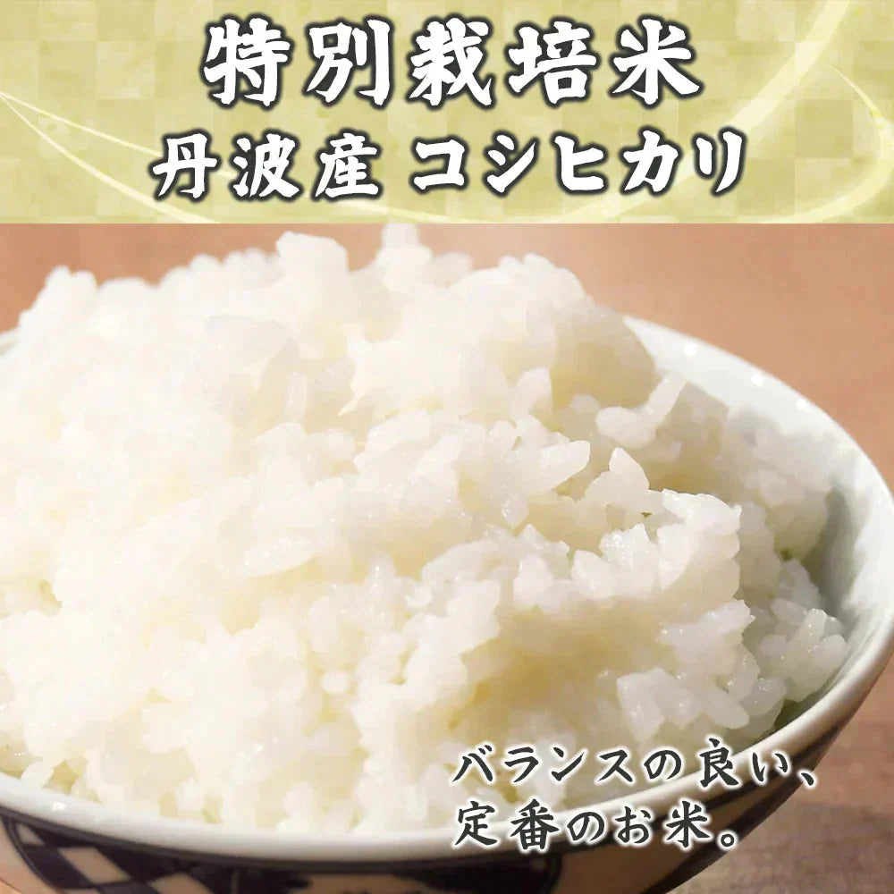 【白米】令和7年産　特別栽培米 コシヒカリ 20kg(5kg×4袋) [丹波産コシヒカリ100％] 兵庫県産 単一原料米 送料無料 精米工場からの直送品