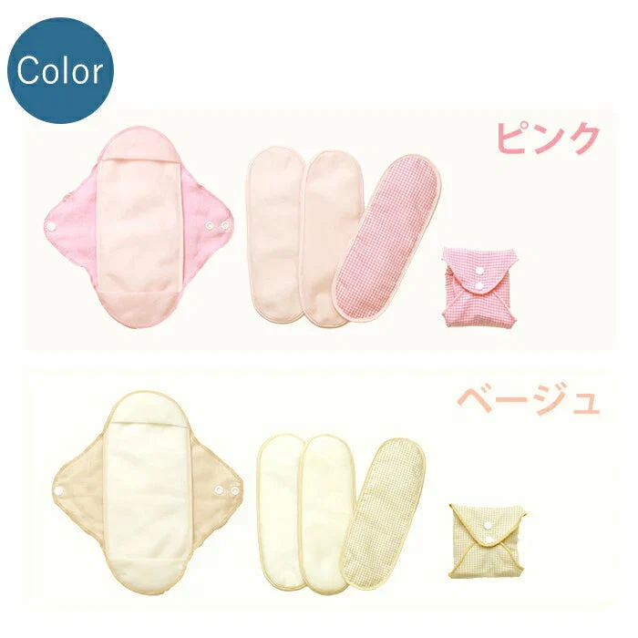 【ピンク】尿もれパッド 女性用 替えパッド3枚セット 軽失禁 尿もれ 尿とりパッド 吸水 消臭 防水 洗える布パッドセット 日本製