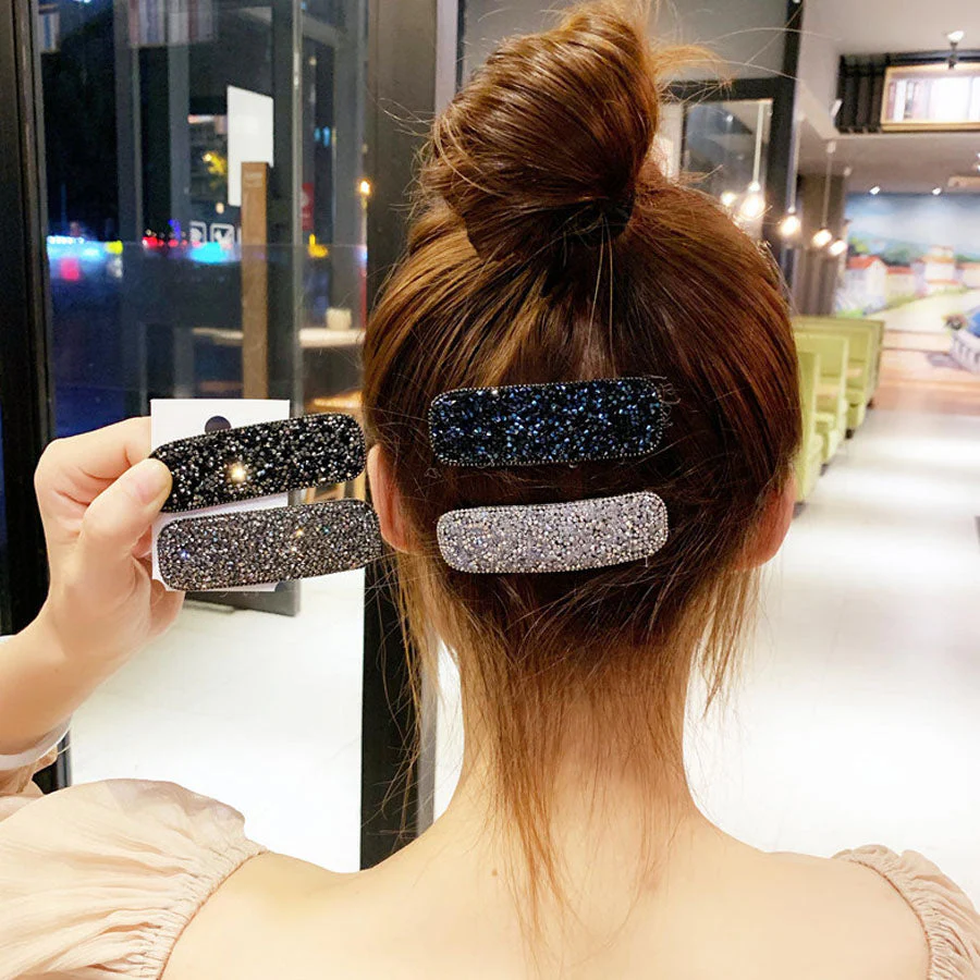 (Aシルバー)キラキラヘアピン ヘアピン ヘアアクセサリー 髪飾り ヘア留め 前髪 サイド髪 小物 おしゃれ お洒落 かわいい 上品 パーティー飾り