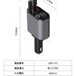 【移動中も電池切れの心配なし！】シガーソケット 延長 充電器 巻き取り リール式 4in1 車 USB Type-C Lightning 急速充電 4ポート カーチャージャー 4台同時に充電 iPhone 15 14 巻き取り式 12V車 24V車 Apple Android USBポート付 リールタイプ 後部座席 車載充電器 電圧計