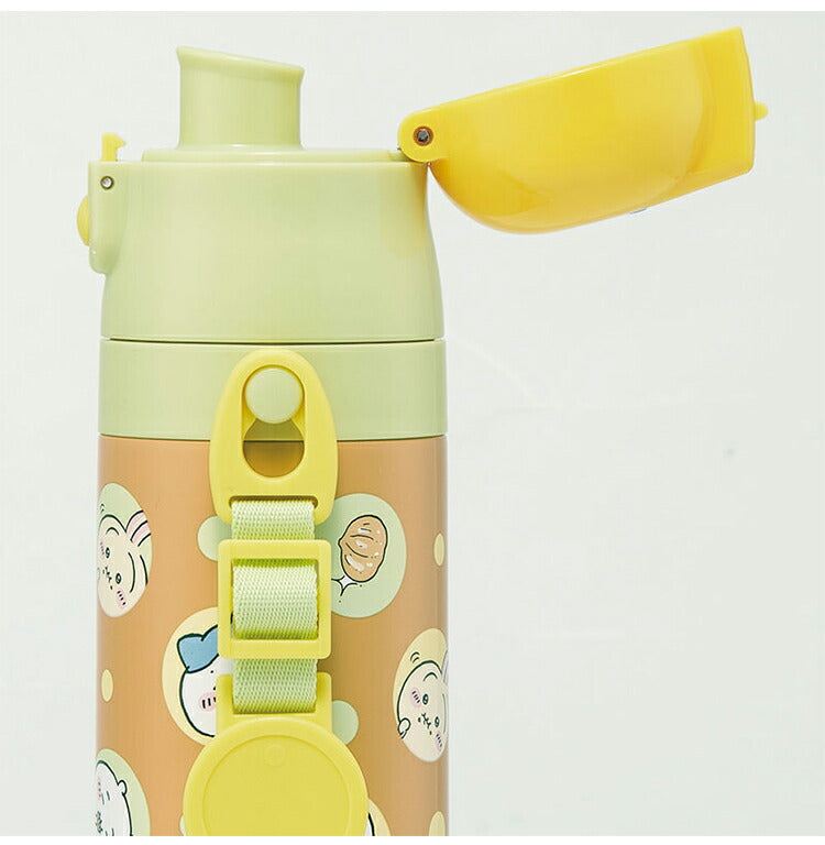 ちいかわ 新柄 水筒 キッズ 直飲み 470ml 保冷 ステンレスボトル ワンタッチ ちいかわ ハチワレ うさぎ キャラクター 可愛い かわいい SDC4 スケーター Skater
