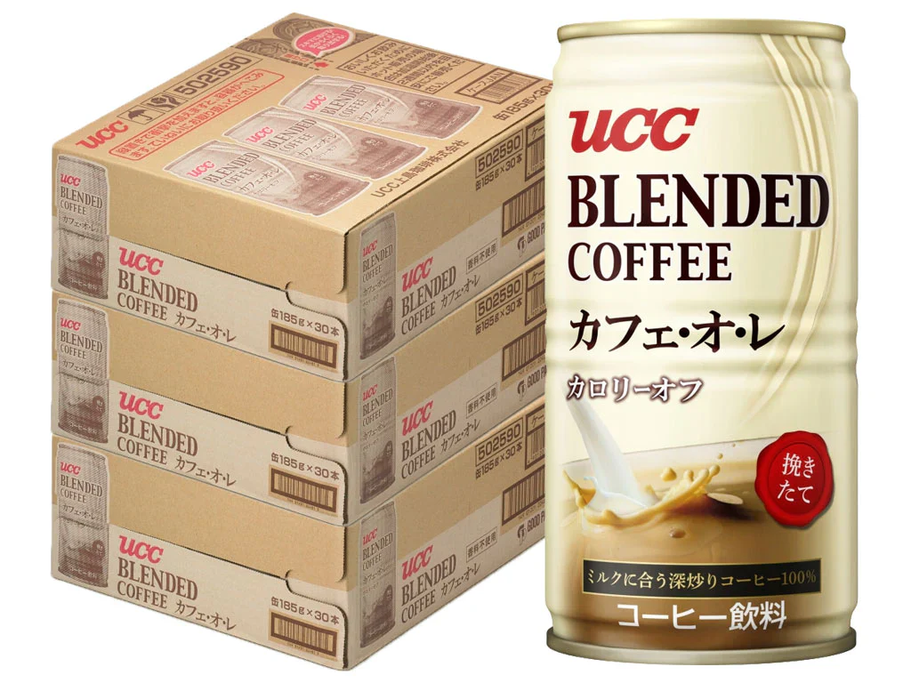 【送料無料】UCC ブレンドコーヒー カフェオレ カロリーオフ 缶 185ml×3ケース/90本