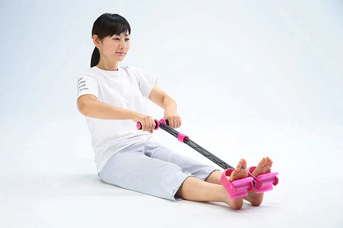 【パープル】ウェスト ダイエット シェイプアップトレーナー 富士商 くびれ 痩せ 背筋 腹筋運動