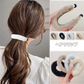 (ベージュ)もこもこヘアクリップ 団子 冬 ポニーリング シュシュ ファー ヘアアクセサリー 髪飾り 上品