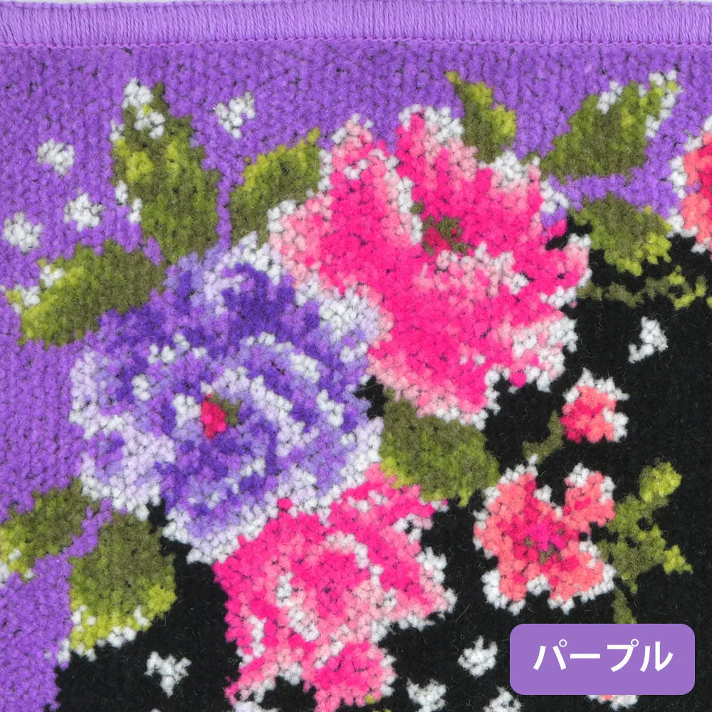 シェニール織り　ハンカチ 小花◆ハンカチ おしゃれ 花柄 敬老の日 女性 レディース 婦人 プレゼント ギフト 日本製 国産 母の日 可愛い かわいい