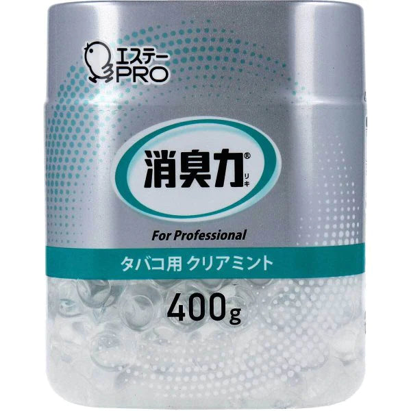 業務用消臭剤 エステー 消臭力 ビーズタイプ タバコ用 クリアミントの香り 本体 400g X5個 KI1645