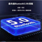Bluetooth 5.0 完全ワイヤレスイヤホン LED化粧ミラー付き EDR搭載Siri対応 可愛い ミラー付き 便利 超適用 超適合 w042C(レッド)