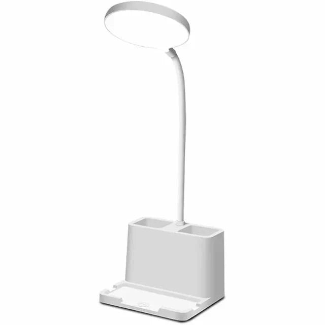 デスクライト スタンドライト 7W テーブルランプ 筆立て付き LED 卓上ライト 目に優しい タッチセンサー式 無段階調光 USB充電ポート付き省エネ おしゃれ w642