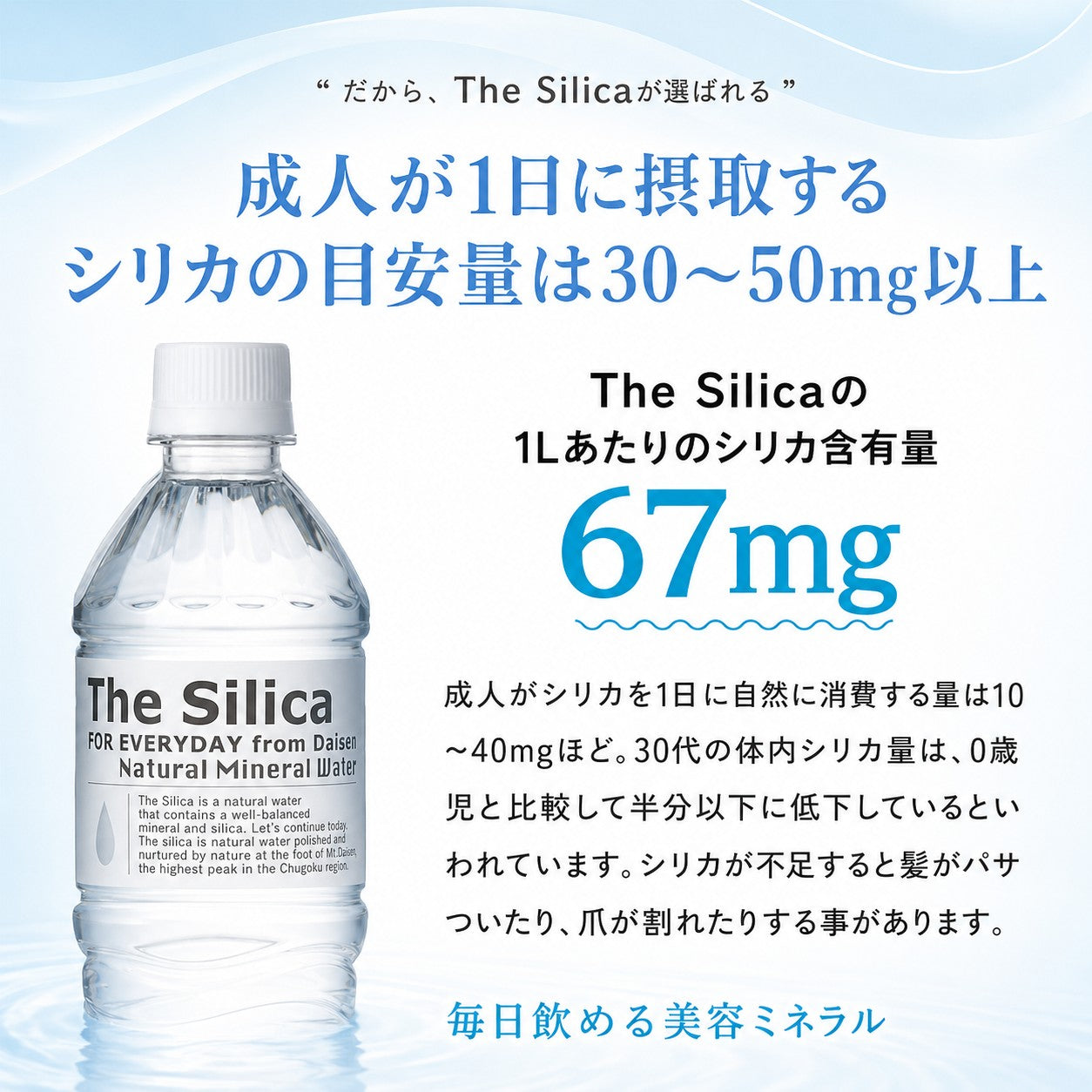 【1ケース】 500ml 24本 国産 シリカ天然水 The Silica ザシリカ