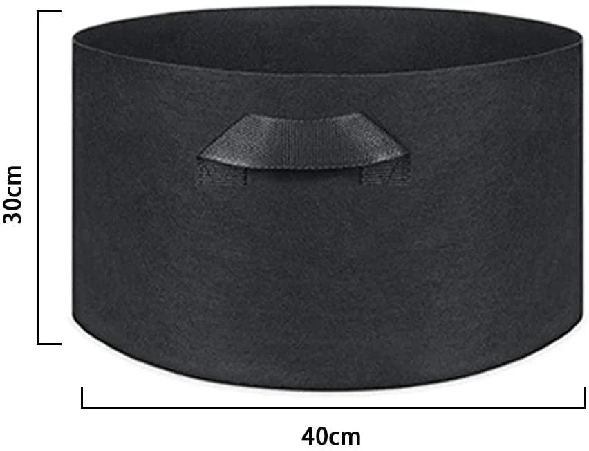 5個セット 10ガロン　プランター 布鉢 栽培袋 フェルト 不織布ポット 植え袋 ガーデン 通気性 diy 園芸 植物育成 野菜栽培 大容量（w077-3）