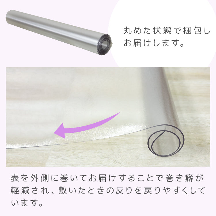 デスクマット 透明 クリアデスクマット 90×60 1.5mm厚 ソフトタイプ 保護シート 透明マット クリア デスク マット パソコンデスク パソコン デスクシート クリアーデスクマット 机 テーブルマット 光学マウス対応