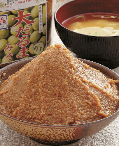 福井県ふるさとの味 大だるま大豆 大だるまみそ（すりみそ） 800g×3袋セット