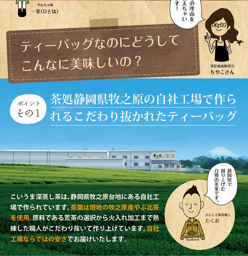 【10個セット】日本橋いなば園 こいうま深蒸し茶ティーバッグ カップ用 2g×20包 ヤマト宅急便発送 いなば園 水だし 水出し茶 ギフト 贈り物 プレゼント 香典返し 贈答 内祝い お茶 ティー 手土産 プチギフト 深蒸し煎茶 お礼 茶匠庵