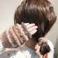 (クリア)ヘアゴム パール バブル シンプル ブレスレット ビーズ ヘア留め ヘアアクセサリー 髪飾り 上品 パーティー飾り