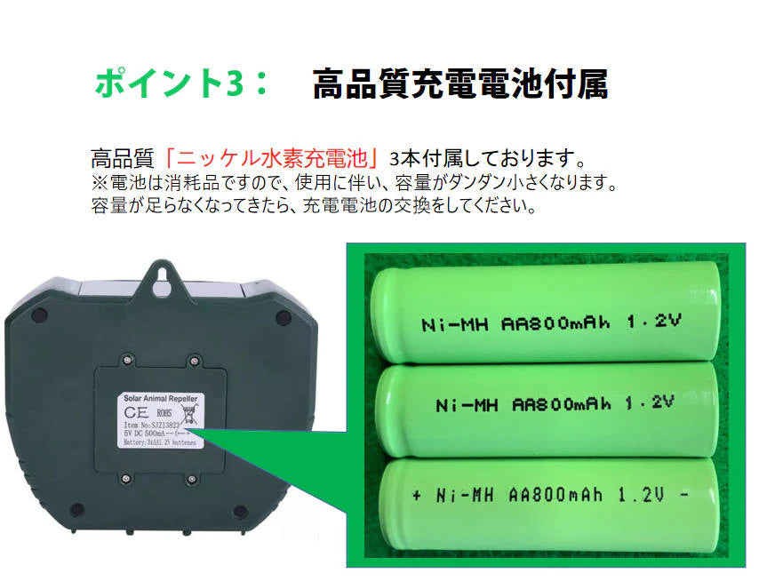 猫よけ 2台セット 超音波動物撃退 光 動物避け 動物糞尿対策 害獣 庭 駐車場 ソーラー式＆USB充電可能 動物被害 猫 犬 ネズミ キツネ 鳥 猫 イノシシよけ 安い