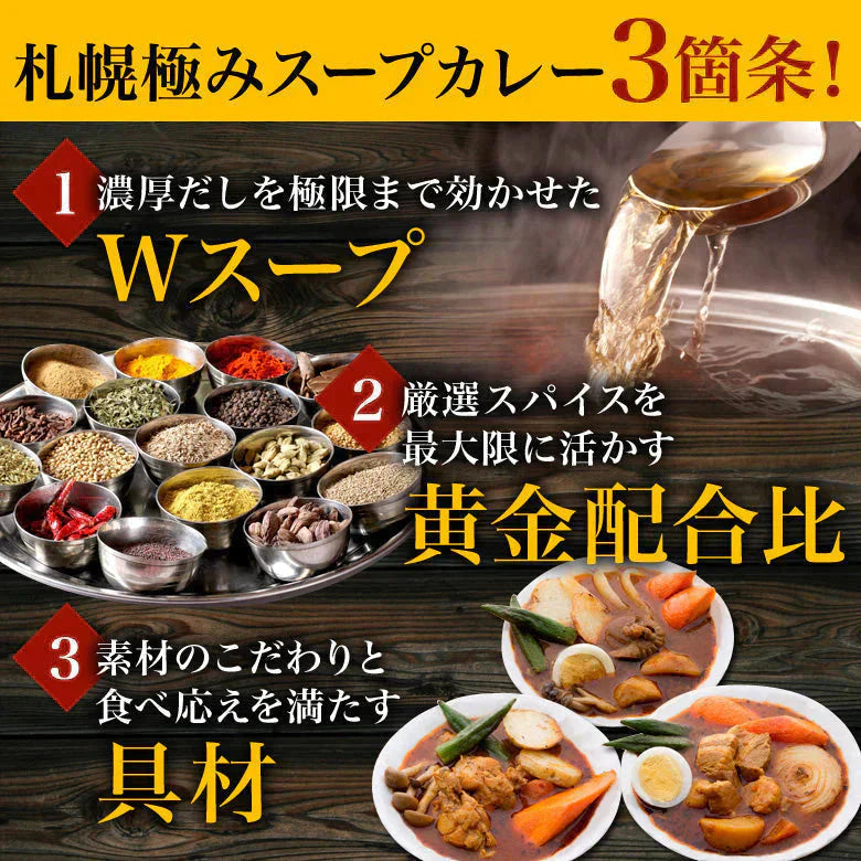 札幌極みスープカレー（2食セット）