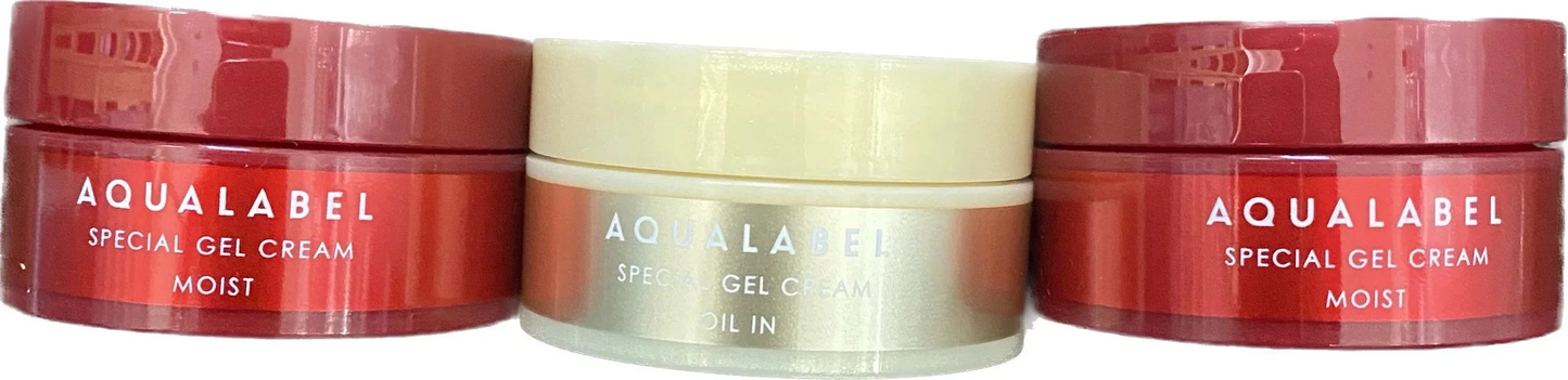 資生堂　アクアレベール AQUALABEL　オールインワン　スペシャルジェルクリームN (モイスト) 2個　オイルイン1個　　クリーム　　合計3個セット　　　1個20g