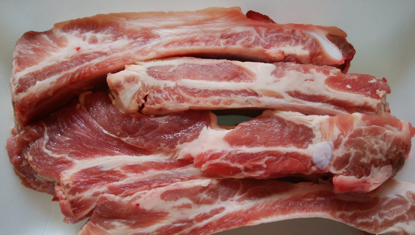 新潟県産もち豚 スペアリブカット（2kg）
