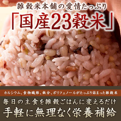 【タイムセール】雑穀 雑穀米 国産 栄養満点23穀米 1kg(500g×2袋) 無添加 無着色 定番サイズ  送料無料 ポスト投函 条件付きプレゼント有り ダイエット食品 置き換えダイエット