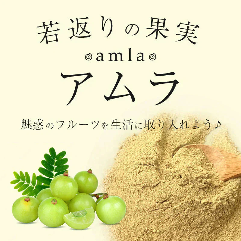 アムラパウダー 無添加 食用 オーガニック 100g 有機 JAS認証 粉末 アムラ 100% パウダー グーズベリー スリランカ ヘアケア 美髪 薄毛 美肌 栄養 健康 サプリメント