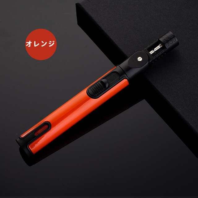 当日発送 電子ライター 折りたたみ式 二つ点火方式 ガス観側窓 電気 ライター 小型 ガス オイル不要 防風 軽量 薄型 プレゼント w377A(オレンジ)