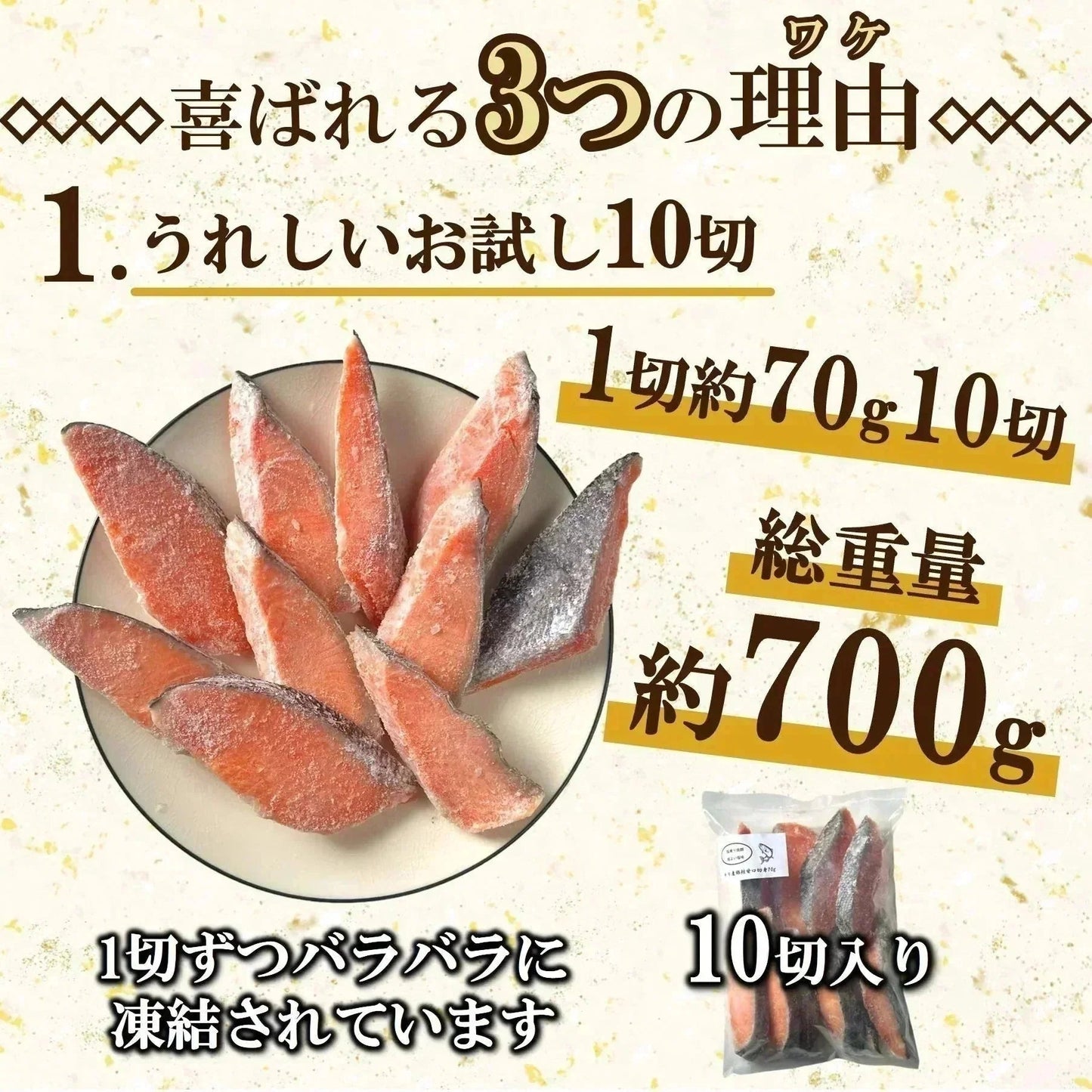 銀鮭 定塩 甘塩 切身 10切入り 約700g 送料無料 チリ産 骨付き 1切70-80g 訳あり 鮭 切り身 冷凍 しゃけ さけ 魚 惣菜 焼くだけ 調理 簡単 焼き魚 焼魚 おかず 酒の肴 つまみ お弁当 食品