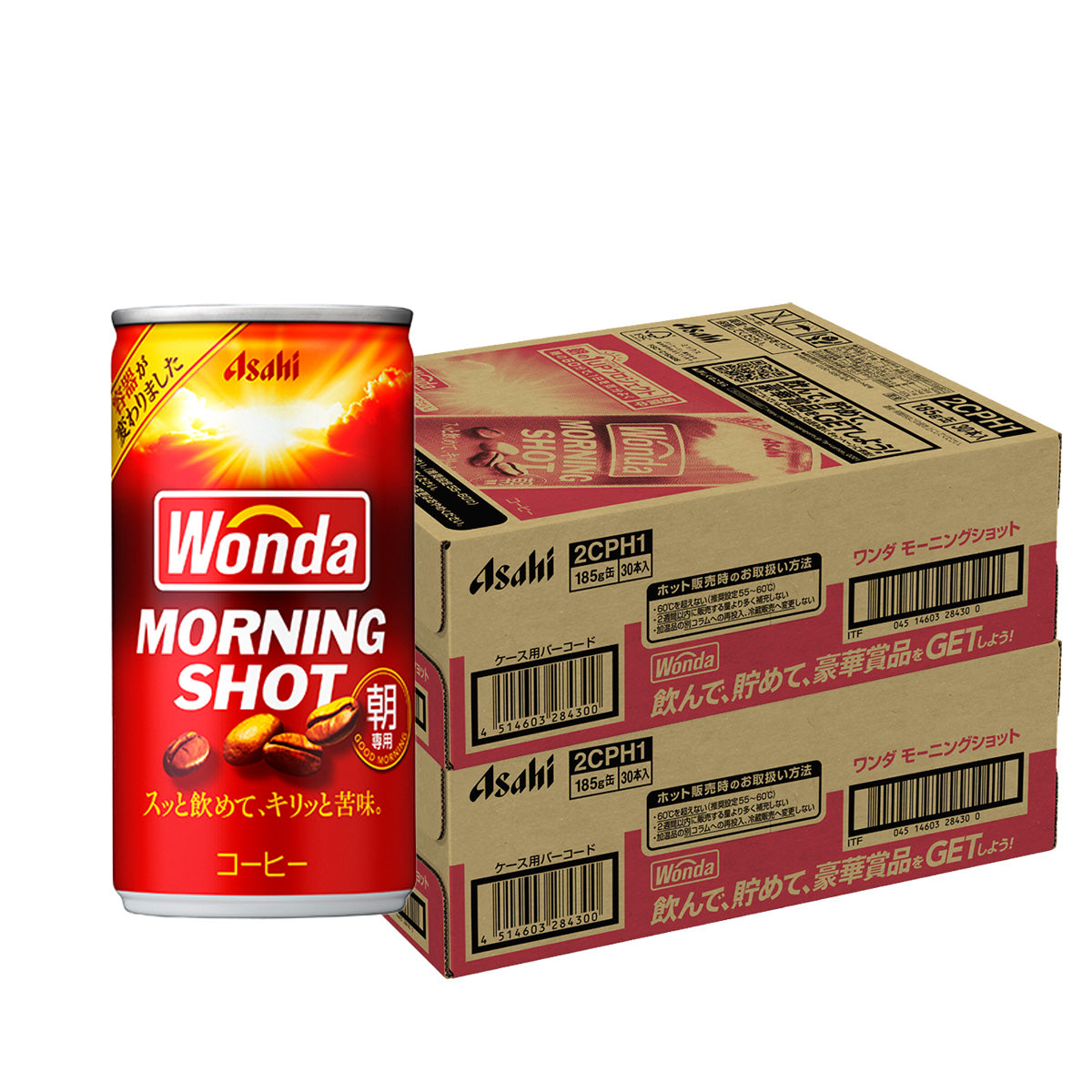 アサヒ WONDA ワンダ モーニングショット 185ml×2ケース/60本