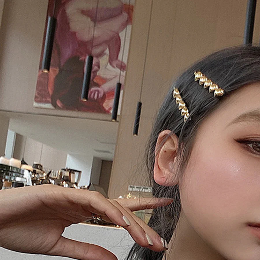 (C01)ヘアピン 1点入り ヘア留め ヘアアクセサリー クロスヘアピン 前髪 かわいい ゴールド オシャレ 髪飾り 上品 パーティー飾り