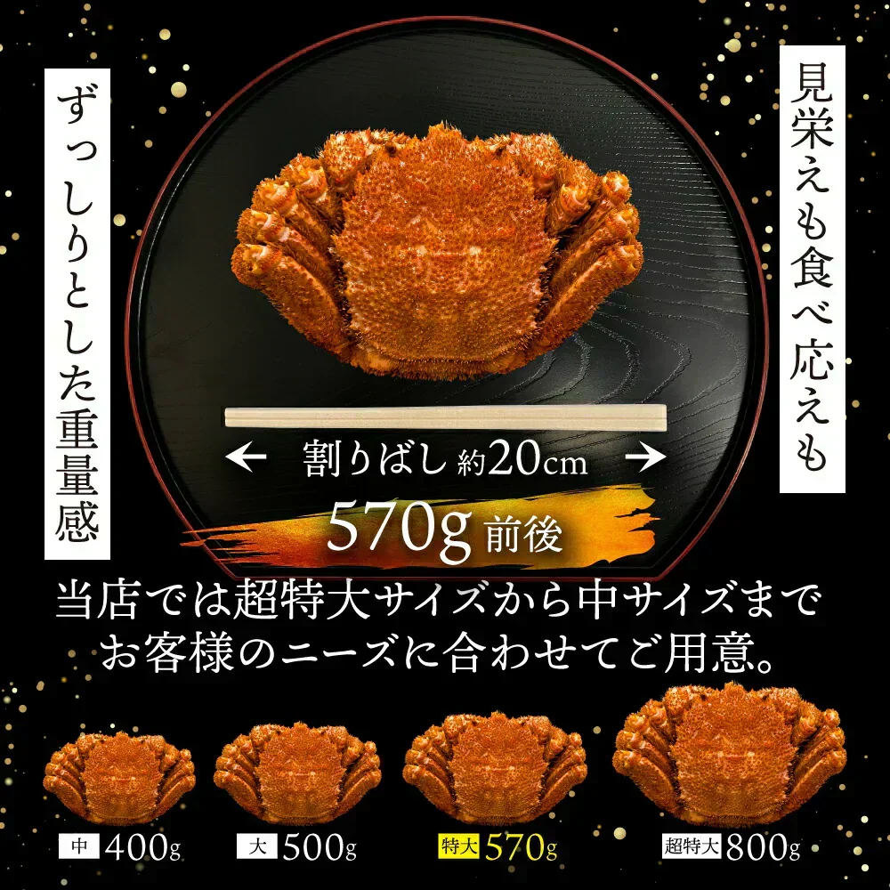 20%OFF★北海道産 浜茹で毛蟹 約570g×1尾【本州～九州エリア送料無料】