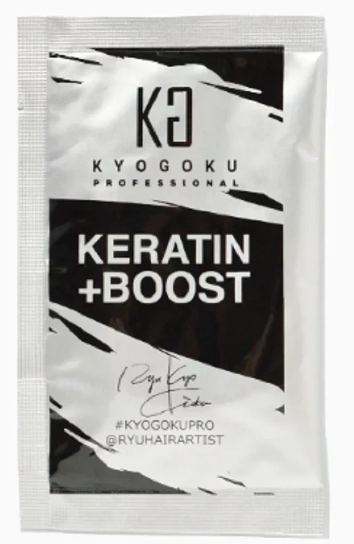 キョウゴク トリートメント パウダー系 KYOGOKU ケラチン ブースト＋ 1袋×3g 京極 ケラチンブースト+ 原液100% 集中ケア 補修型 ヘアパック ヘアトリートメント 植物由来 カラーリング ダメージ補修 髪の毛 人毛ケラチン 切れ毛 艶