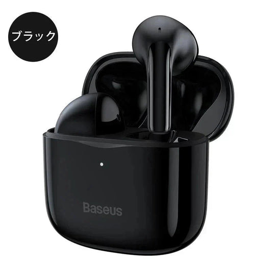 即納商品 正規品 ワイヤレスイヤホン BASEUS Bluetooth 5.3 ブルートゥースイヤホン 耳掛け型 軽量 高音質 正規品 安心保証 簡単ペアリング 急速充電対応 IP64防水仕様 w050B(ブラック)