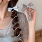 (シルバー*S)プリングヘアゴム リボンヘアゴム くるくる ヘアアクセサリー オシャレ 髪飾り コイルポニー ワイヤーポニー まとめ髪 プチプラ