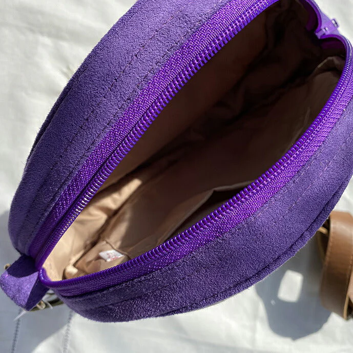 ミニショルダー ペイズリー 紫