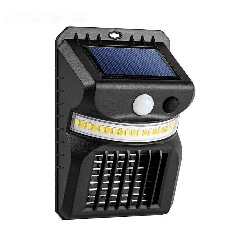 即納 1台2役 殺虫灯＆照明両用 ソーラー式電撃蚊取り器 電撃殺虫器 捕虫器 防水 蚊取り 薬剤不用 殺虫灯 コバエ撃退 虫対策 光源吸引式 虫除けライト 誘蛾灯