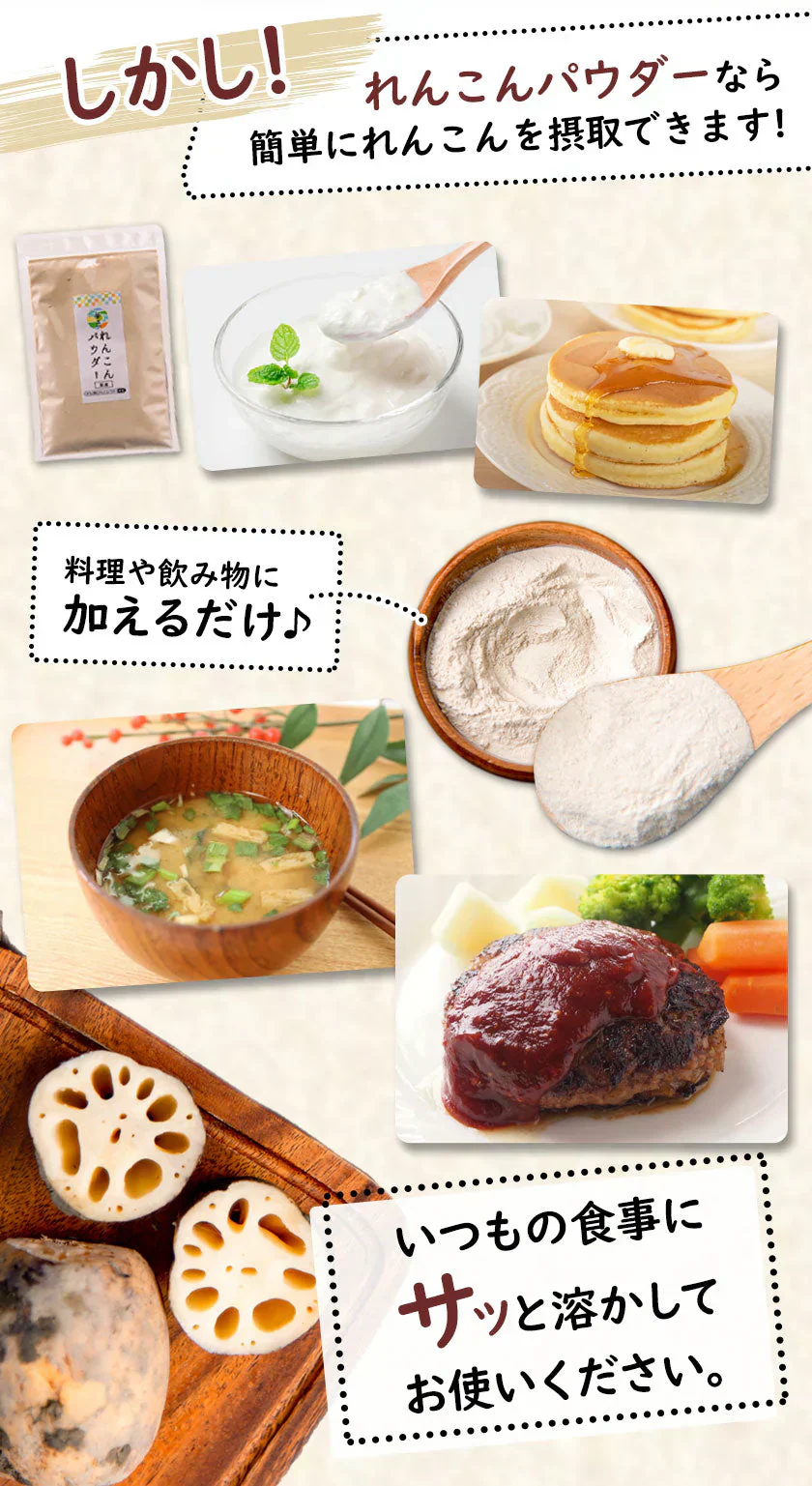 国産 れんこんパウダー レンコンパウダー 送料無料 れんこん レンコン 蓮根 蓮根粉 蓮根粉末 200g(100g×2袋)  食品 食物繊維 《7-14営業日以内に出荷予定(土日祝日除く)》